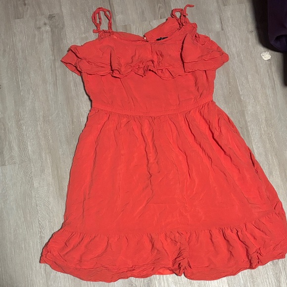 torrid Dresses & Skirts - Torrid‎ Elegant Coral Ruffle Dress